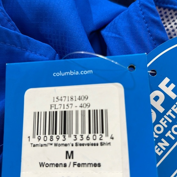 Columbia PFG, women’s sleeveless shirt, UPF 40 rated sun protection, size M - Picture 12 of 12